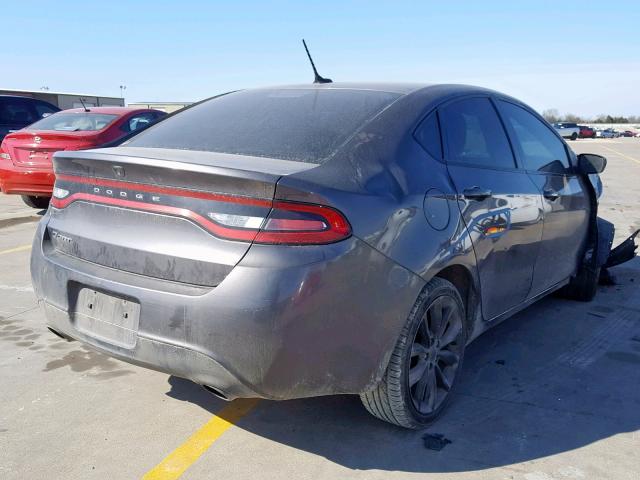 1C3CDFBB3GD701299 - 2016 DODGE DART SXT GRAY photo 4