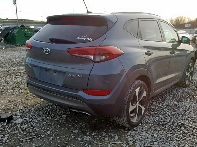 KM8J33A25GU117181 - 2016 HYUNDAI TUCSON LIM GRAY photo 4