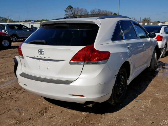 4T3ZK11A49U005984 - 2009 TOYOTA VENZA WHITE photo 4