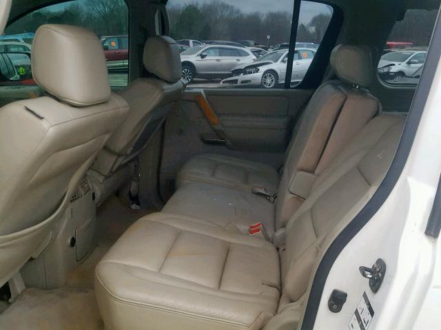 5N3AA08A85N811203 - 2005 INFINITI QX56 WHITE photo 6