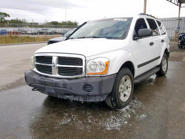 1D4HB38N76F158763 - 2006 DODGE DURANGO SX WHITE photo 2