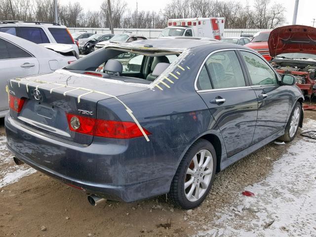 JH4CL96937C017591 - 2007 ACURA TSX BLUE photo 4