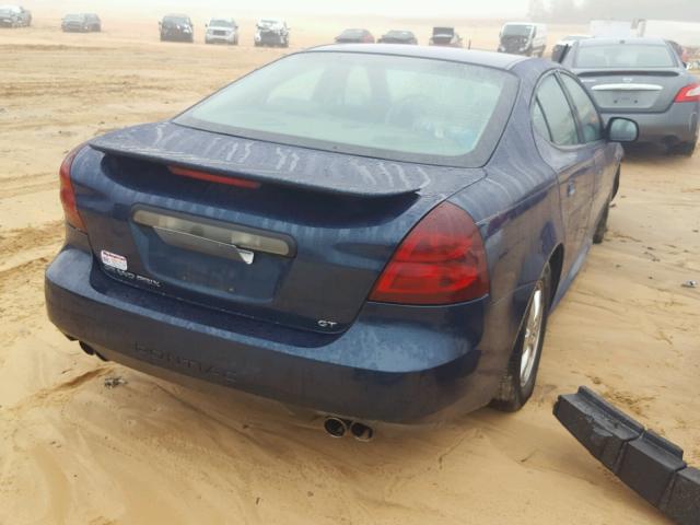 2G2WS522X51229799 - 2005 PONTIAC GRAND PRIX BLUE photo 4