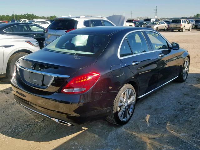 55SWF4JB1GU156316 - 2016 MERCEDES-BENZ C 300 BLACK photo 4