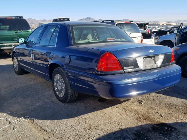 2FAHP71W33X222327 - 2003 FORD CROWN VICT BLUE photo 3