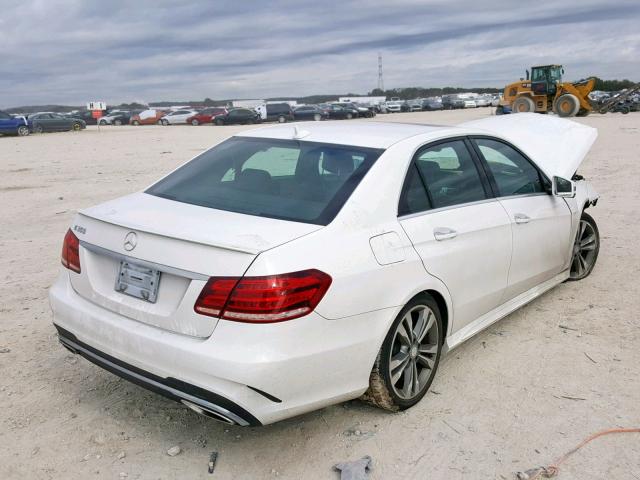 WDDHF5KB2EA962840 - 2014 MERCEDES-BENZ E 350 WHITE photo 4