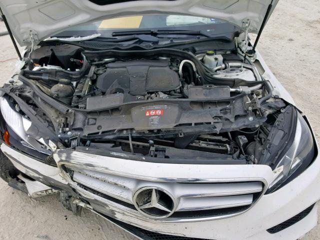 WDDHF5KB2EA962840 - 2014 MERCEDES-BENZ E 350 WHITE photo 7