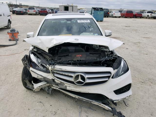 WDDHF5KB2EA962840 - 2014 MERCEDES-BENZ E 350 WHITE photo 9