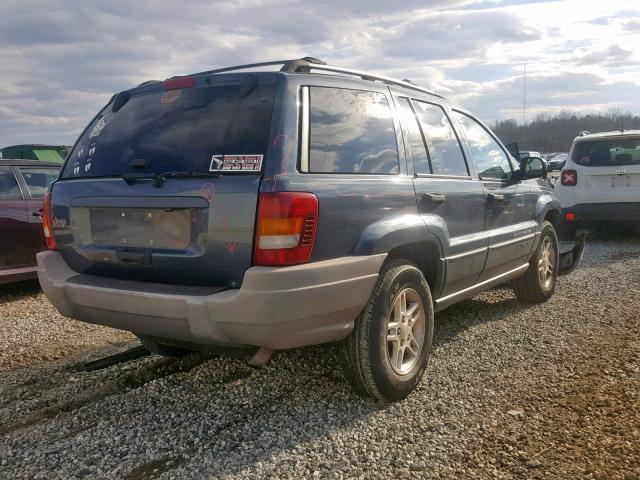 1J4GX48S63C539534 - 2003 JEEP GRAND CHER BLUE photo 4