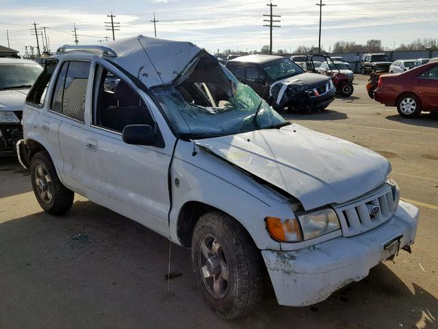 KNDJA723425154136 - 2002 KIA SPORTAGE WHITE photo 1