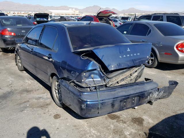 JA3AJ26E72U066250 - 2002 MITSUBISHI LANCER ES BLUE photo 3