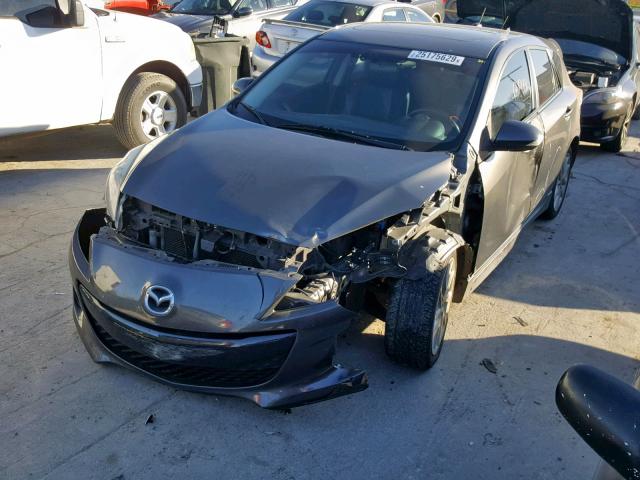 JM1BL1M53D1797064 - 2013 MAZDA 3 S GRAY photo 2