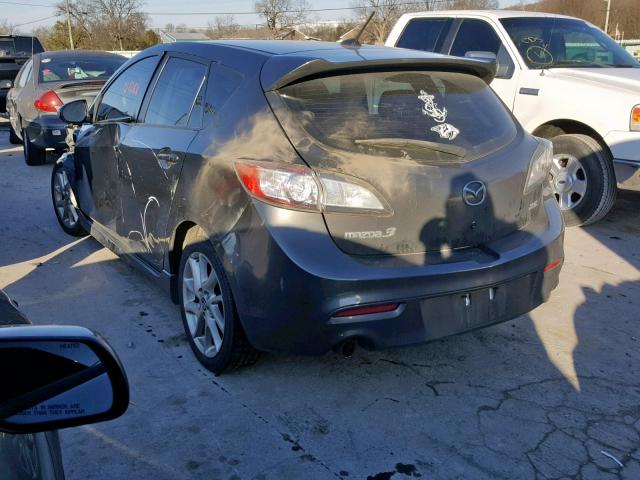 JM1BL1M53D1797064 - 2013 MAZDA 3 S GRAY photo 3