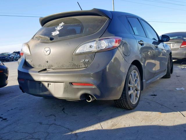 JM1BL1M53D1797064 - 2013 MAZDA 3 S GRAY photo 4