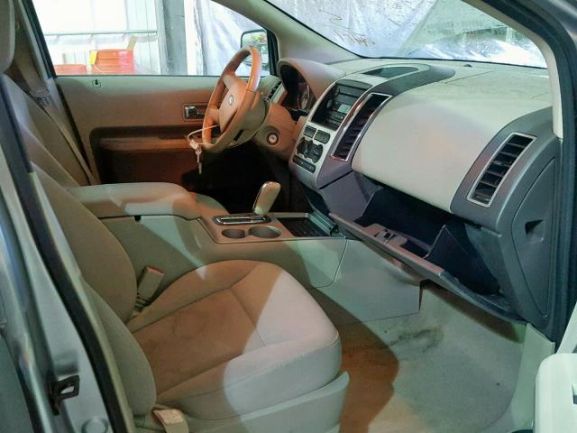 2FMDK48C47BA79419 - 2007 FORD EDGE SEL SILVER photo 5