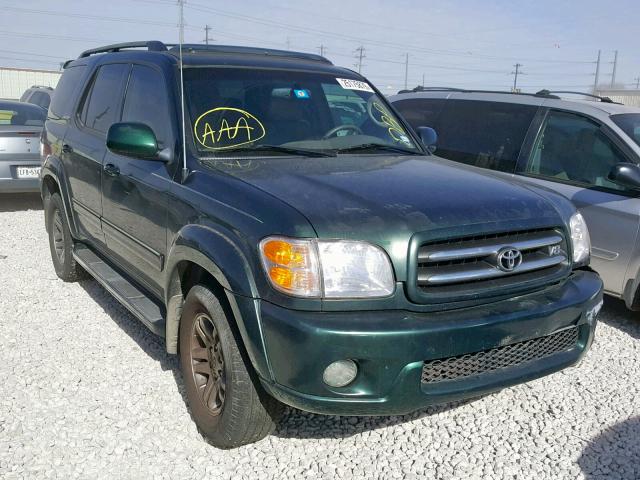 5TDZT38A94S209480 - 2004 TOYOTA SEQUOIA LI GREEN photo 1