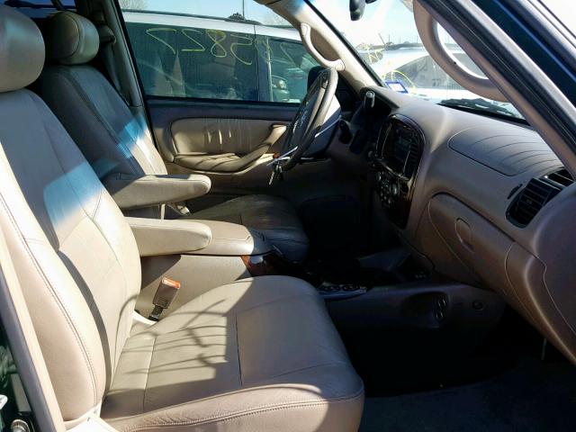 5TDZT38A94S209480 - 2004 TOYOTA SEQUOIA LI GREEN photo 5