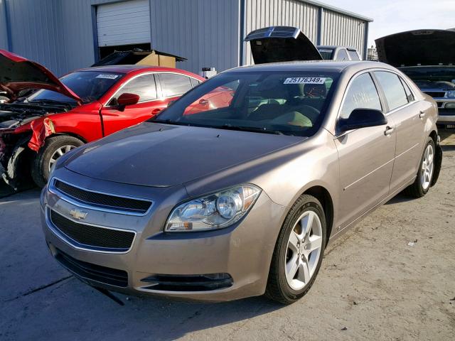1G1ZB5EB7AF112214 - 2010 CHEVROLET MALIBU LS TAN photo 2