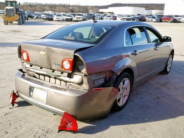 1G1ZB5EB7AF112214 - 2010 CHEVROLET MALIBU LS TAN photo 4