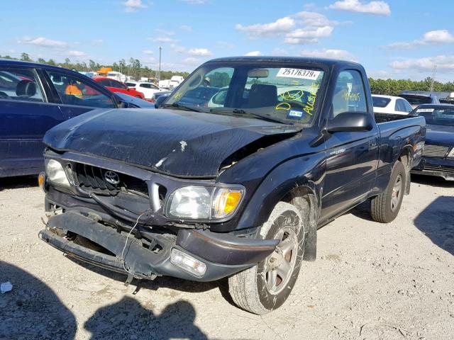 5TENL42N94Z368244 - 2004 TOYOTA TACOMA BLACK photo 2