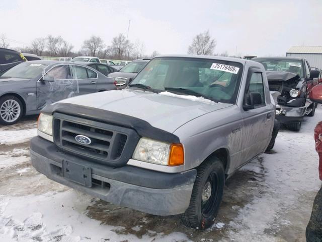 1FTYR10D04PB65576 - 2004 FORD RANGER SILVER photo 2