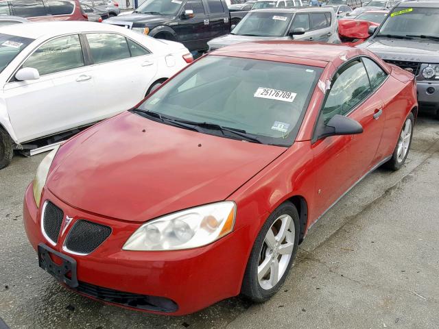 1G2ZH361774181722 - 2007 PONTIAC G6 GT RED photo 2