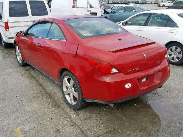 1G2ZH361774181722 - 2007 PONTIAC G6 GT RED photo 3