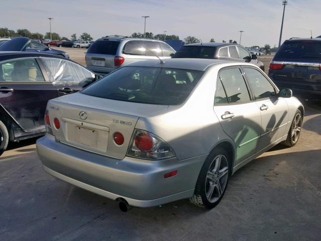 JTHBD182410033396 - 2001 LEXUS IS 300 SILVER photo 4