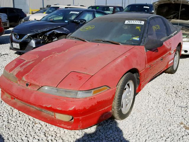 4E3CT64U1ME073058 - 1991 EAGLE TALON TSI RED photo 2