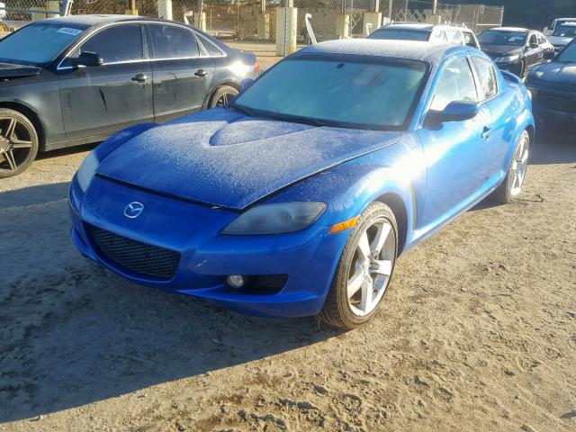 JM1FE17N840123358 - 2004 MAZDA RX8 BLUE photo 2