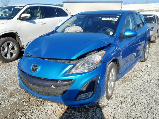 JM1BL1H5XA1283993 - 2010 MAZDA 3 S BLUE photo 2