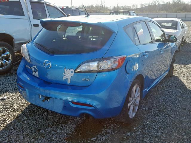 JM1BL1H5XA1283993 - 2010 MAZDA 3 S BLUE photo 4