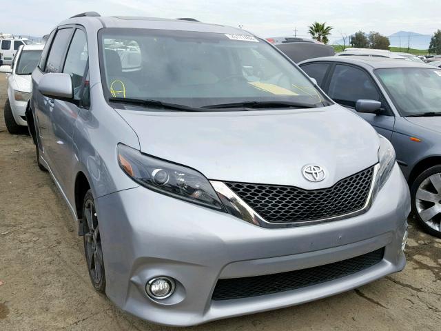 5TDXK3DC5GS709058 - 2016 TOYOTA SIENNA SE CHARCOAL photo 1