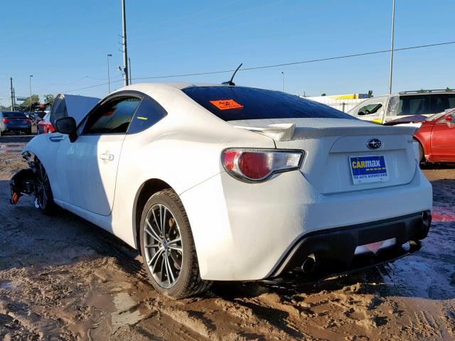 JF1ZCAC16D2608663 - 2013 SUBARU BRZ 2.0 LI WHITE photo 3