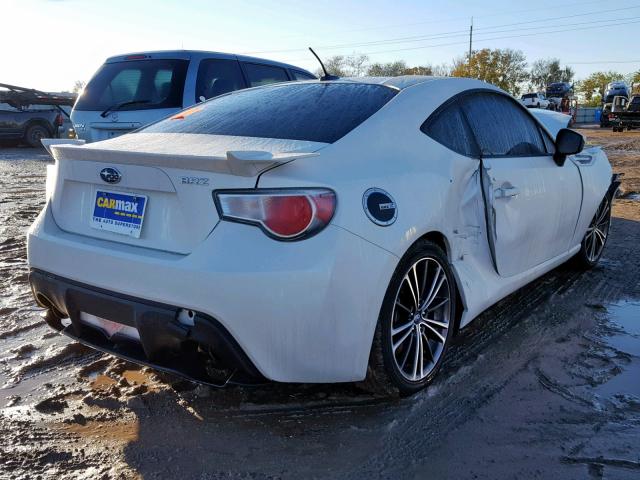 JF1ZCAC16D2608663 - 2013 SUBARU BRZ 2.0 LI WHITE photo 4