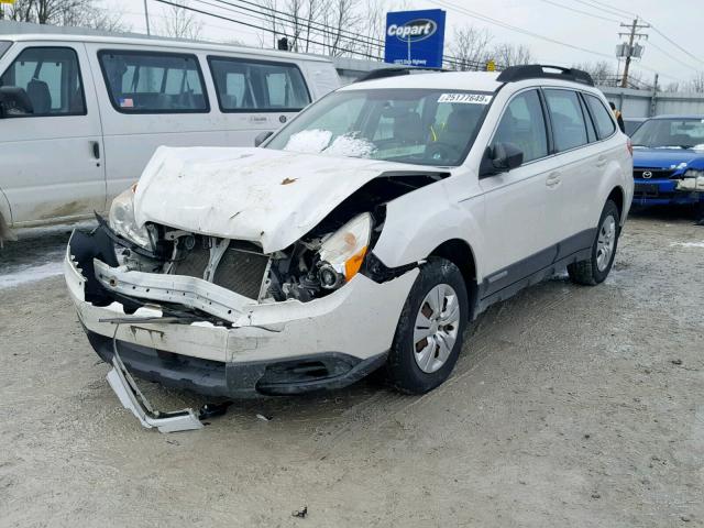 4S4BRCAC0B3391558 - 2011 SUBARU OUTBACK 2. WHITE photo 2