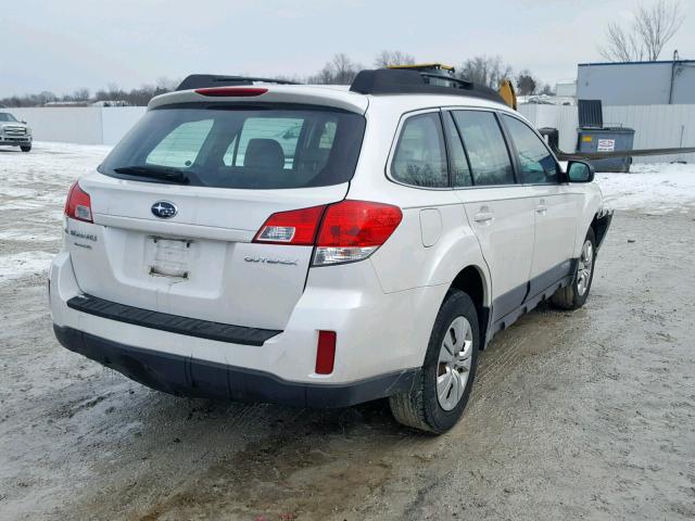 4S4BRCAC0B3391558 - 2011 SUBARU OUTBACK 2. WHITE photo 4