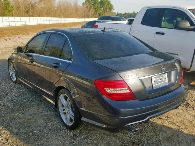 WDDGF4HB8ER309119 - 2014 MERCEDES-BENZ C 250 GRAY photo 3