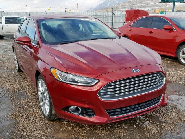 3FA6P0D90ER212067 - 2014 FORD FUSION TIT RED photo 1