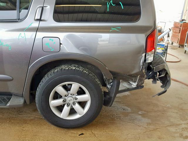 5N1BA0ND5DN606478 - 2013 NISSAN ARMADA SV SILVER photo 9