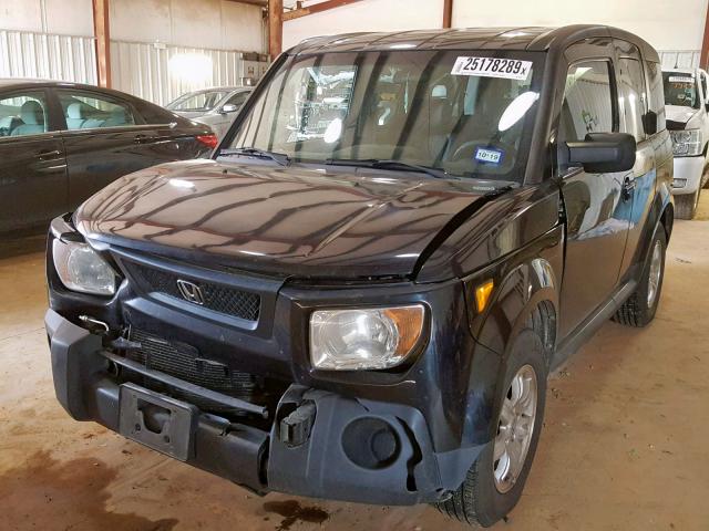 5J6YH28746L017457 - 2006 HONDA ELEMENT EX BLACK photo 2