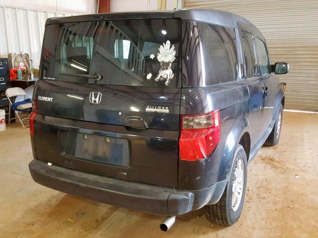 5J6YH28746L017457 - 2006 HONDA ELEMENT EX BLACK photo 4