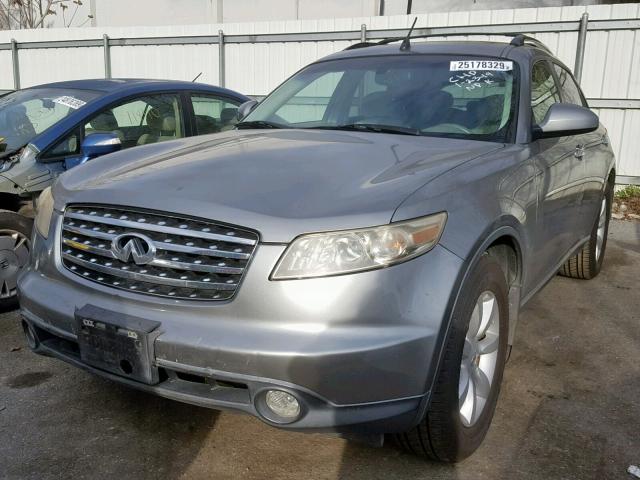 JNRAS08W95X212501 - 2005 INFINITI FX35 GRAY photo 2