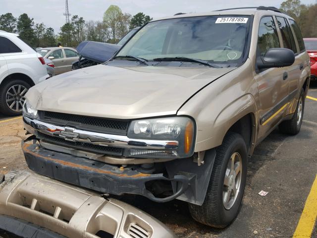 1GNDS13SX42342961 - 2004 CHEVROLET TRAILBLAZE TAN photo 2