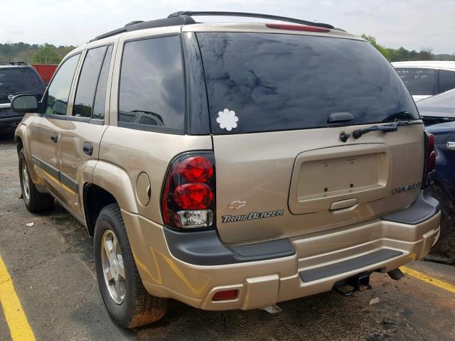 1GNDS13SX42342961 - 2004 CHEVROLET TRAILBLAZE TAN photo 3