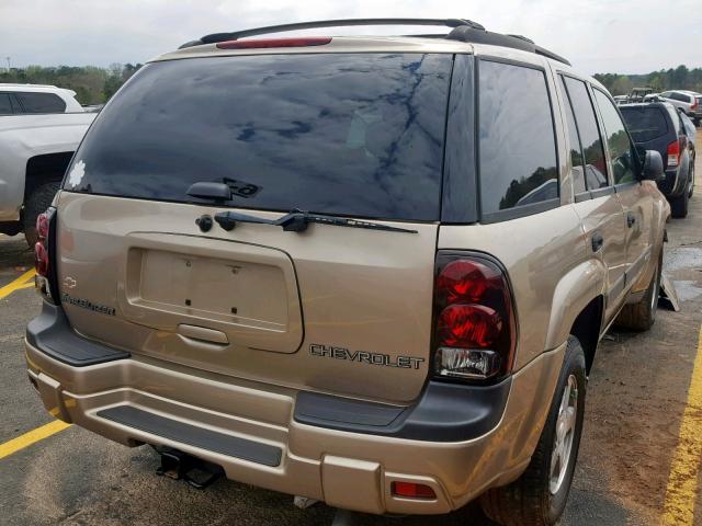 1GNDS13SX42342961 - 2004 CHEVROLET TRAILBLAZE TAN photo 4