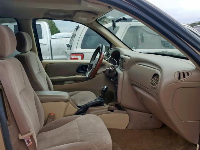 1GNDS13SX42342961 - 2004 CHEVROLET TRAILBLAZE TAN photo 5