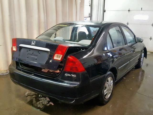 2HGES16321H924994 - 2001 HONDA CIVIC DX BLACK photo 4