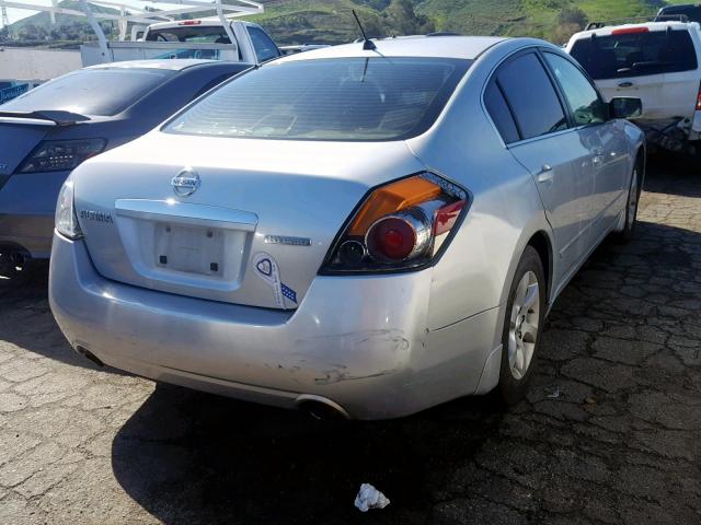 1N4CL21EX7C230248 - 2007 NISSAN ALTIMA HYB SILVER photo 4