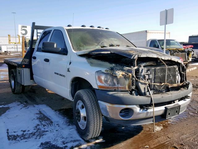 3D6WX48C86G205558 - 2006 DODGE RAM 3500 S WHITE photo 1